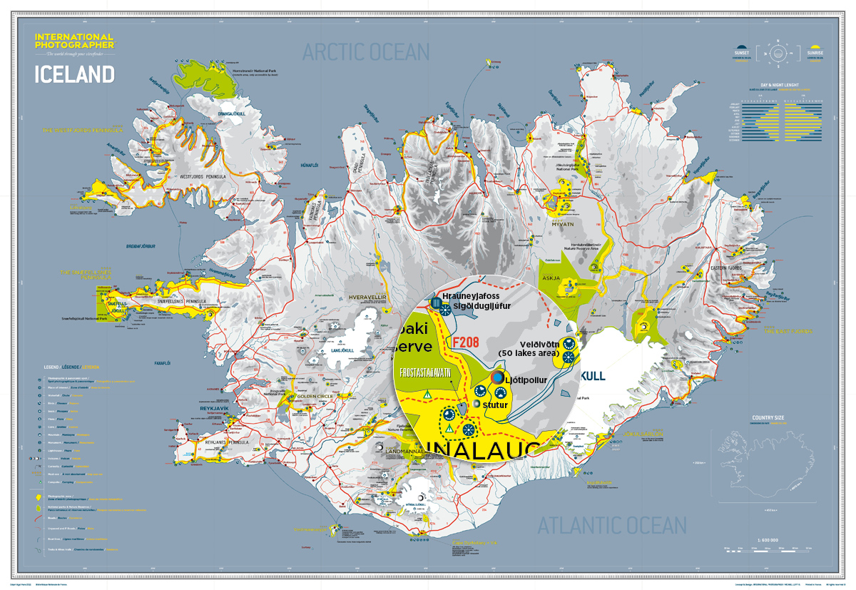 CARTE D'ISLANDE réalisée par INTERNATIONAL PHOTOGRAPHER